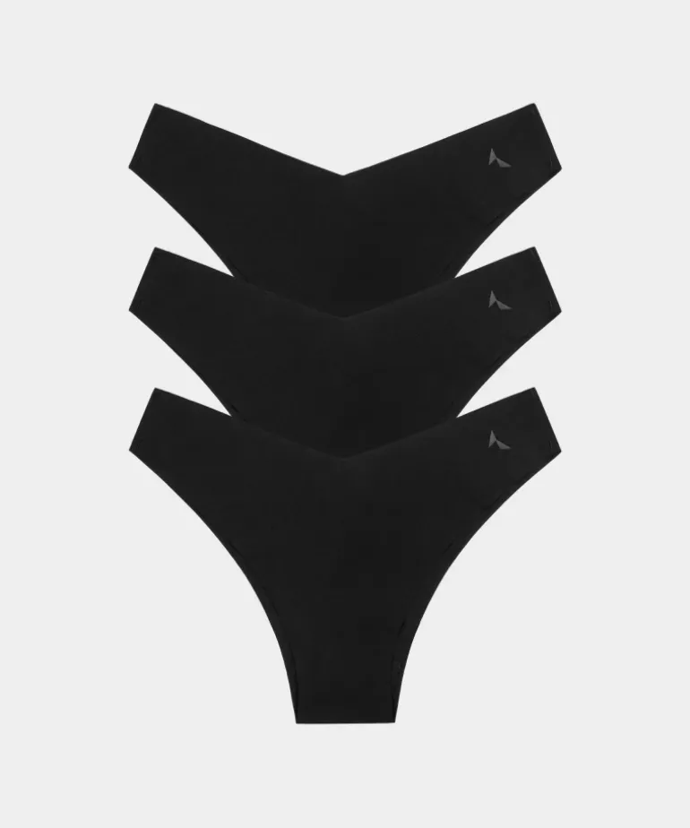 Bezszwowe brazyliany Second Skin 3-pak