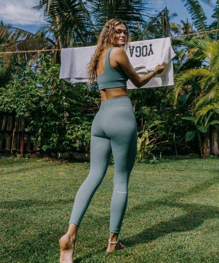 Bezszwowe legginsy Rib