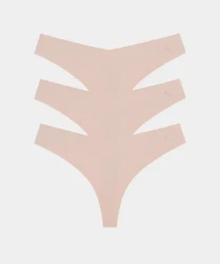 Bezszwowe stringi Second Skin 3-pak