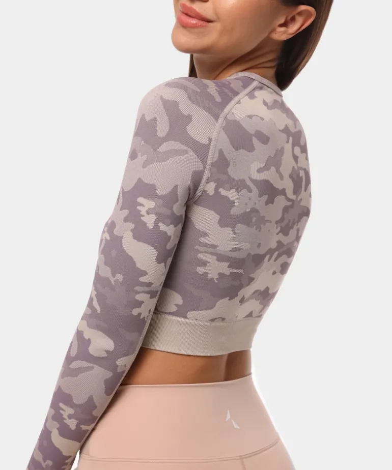 Bezszwowy longsleeve Camo