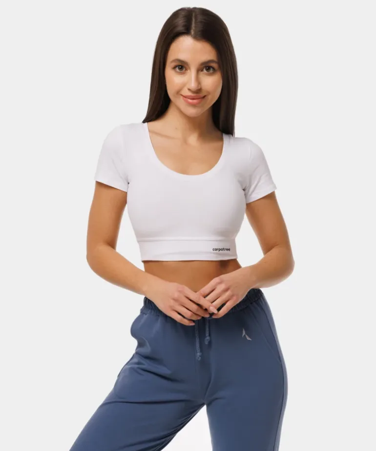 Crop top Eve z wycięciem
