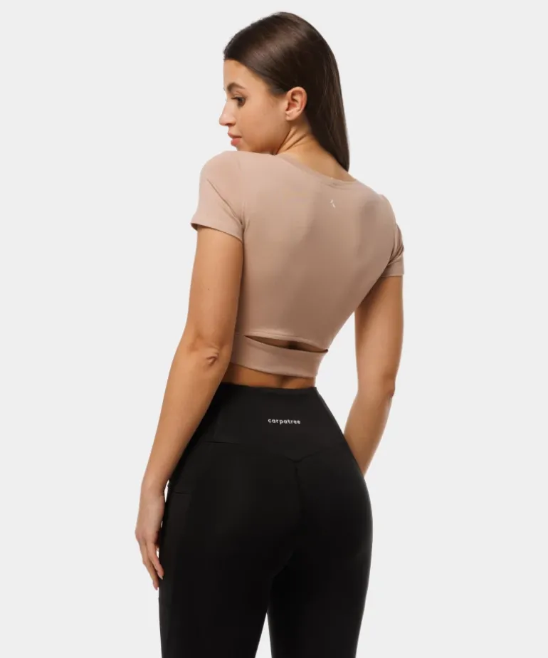 Crop top Eve z wycięciem