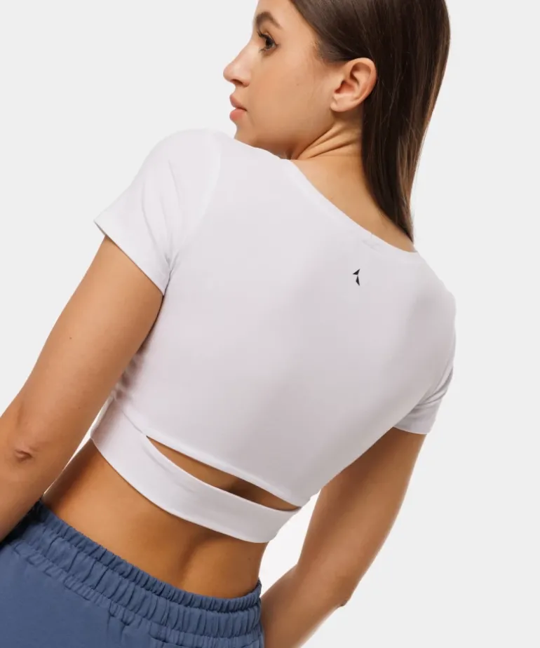 Crop top Eve z wycięciem