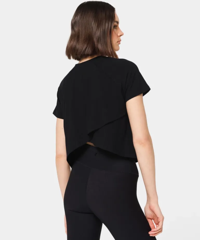 Koszulka z kopertowym tyłem Viscose Touch