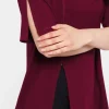 Koszulka z rozcięciem na przodzie Viscose Touch
