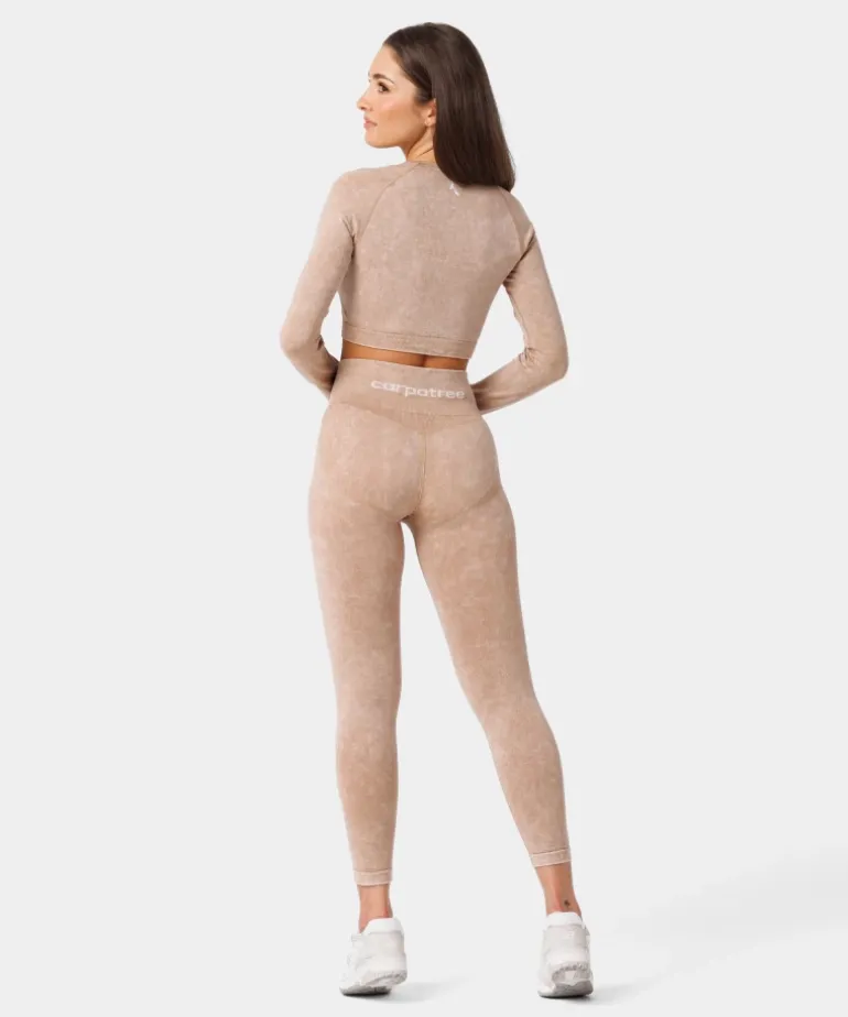 Legginsy bezszwowe Yasmine z wysokim stanem