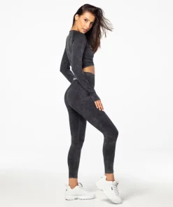 Legginsy bezszwowe Yasmine z wysokim stanem