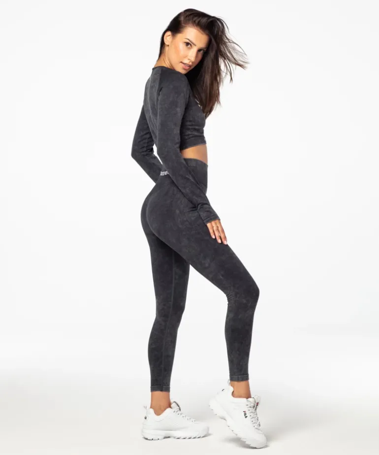 Legginsy bezszwowe Yasmine z wysokim stanem