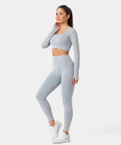 Legginsy bezszwowe Yasmine z wysokim stanem