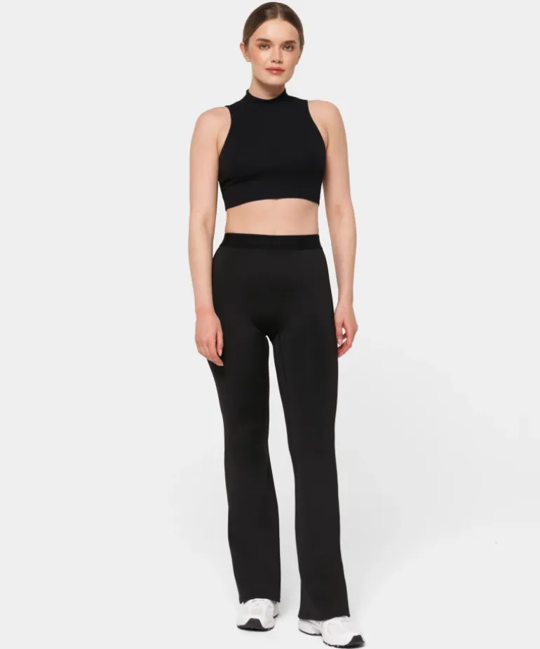 Legginsy Flare z logowaną taśmą