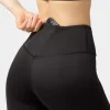 Legginsy treningowe z kieszeniami w pasie