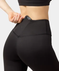 Legginsy treningowe z kieszeniami w pasie