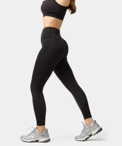 Legginsy treningowe z kieszeniami w pasie