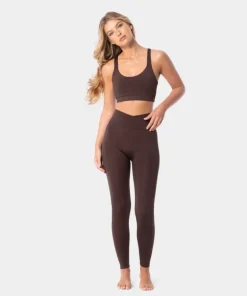 Legginsy z kopertową talią Mystic