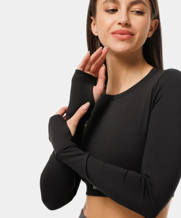 Longsleeve Luna z wyciętymi plecami