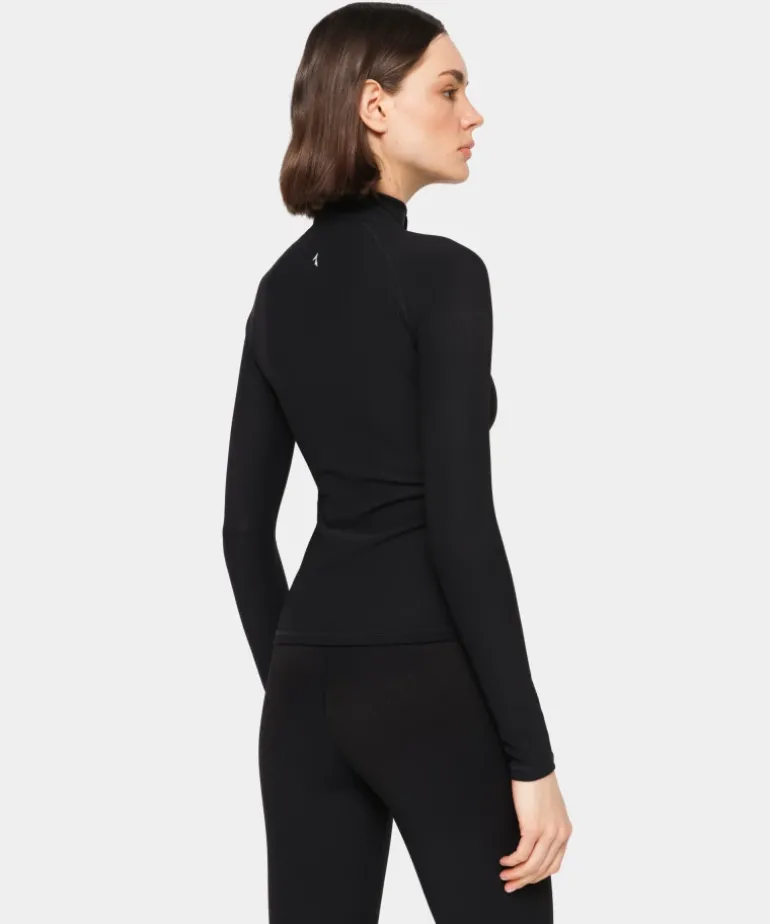 Prążkowany longsleeve z kieszenią Onyx Flow