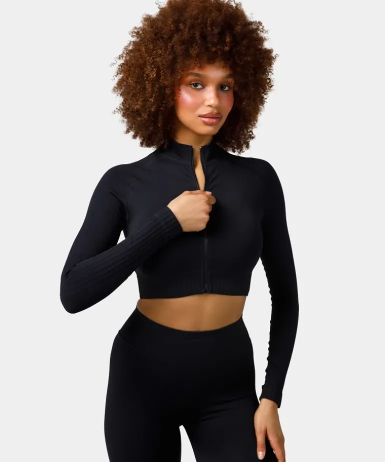 Rozpinany longsleeve bezszwowy Élite