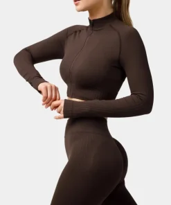 Rozpinany longsleeve bezszwowy Élite
