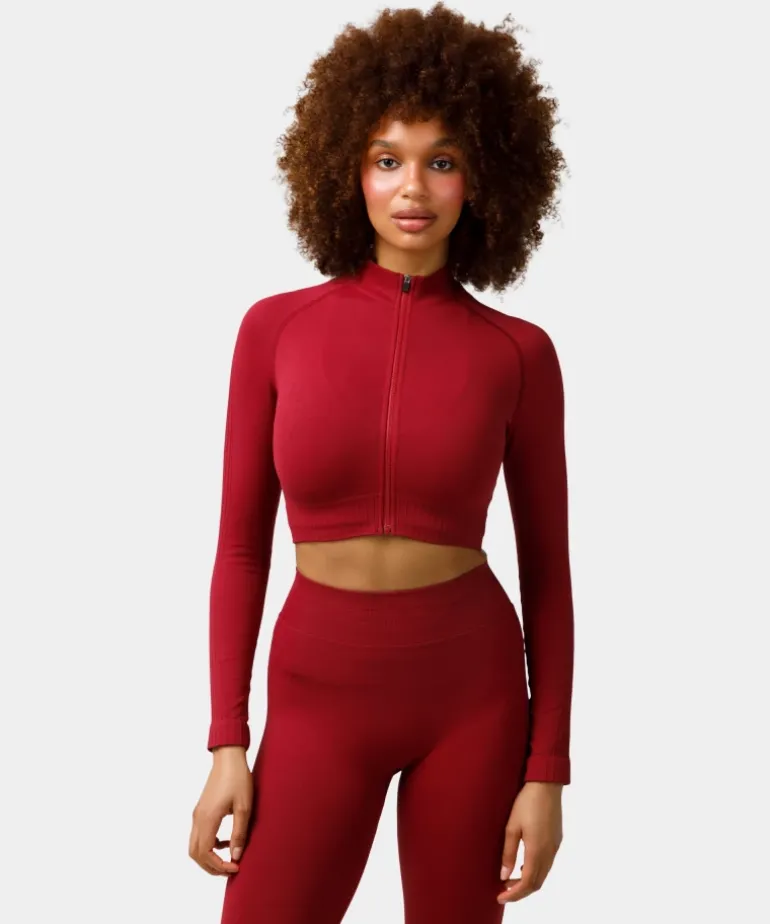 Rozpinany longsleeve bezszwowy Élite