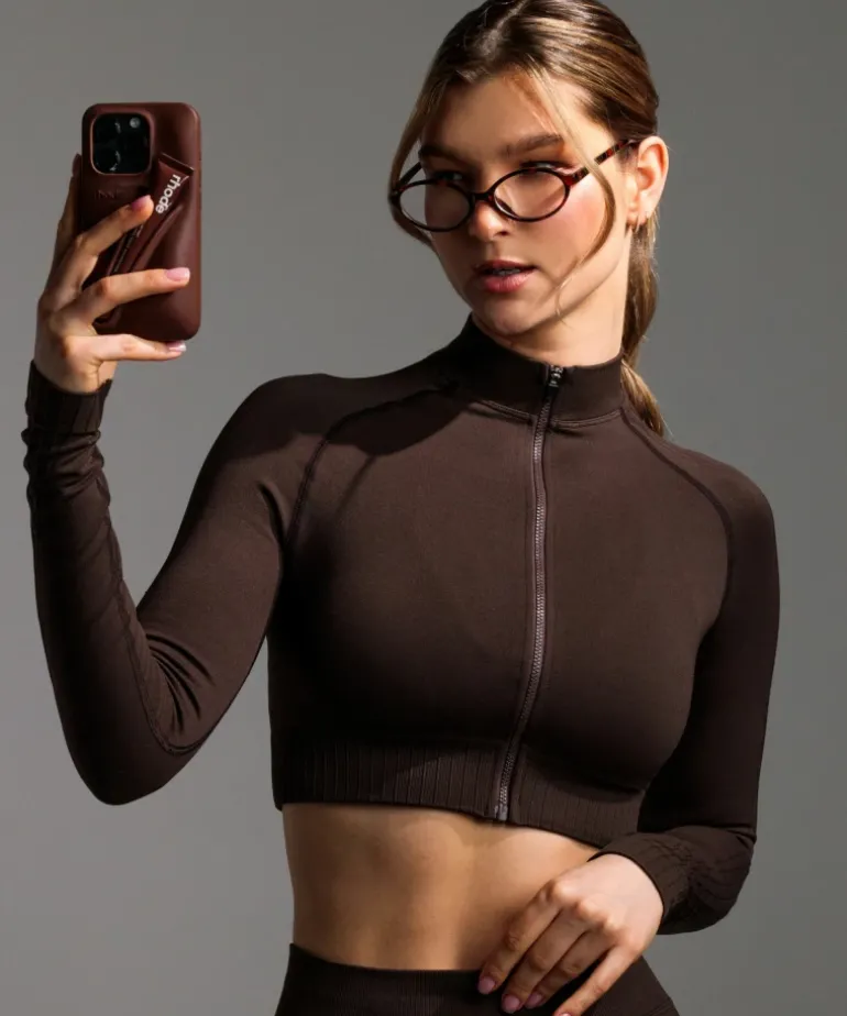 Rozpinany longsleeve bezszwowy Élite
