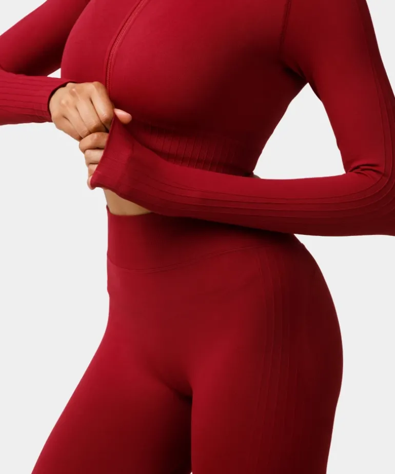 Rozpinany longsleeve bezszwowy Élite