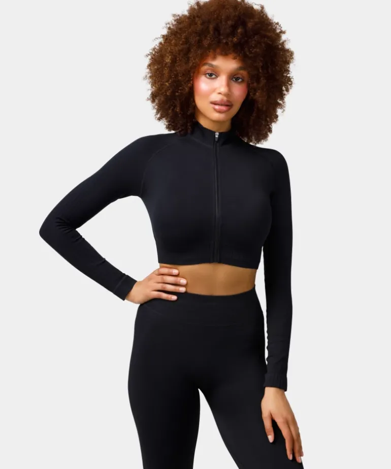 Rozpinany longsleeve bezszwowy Élite