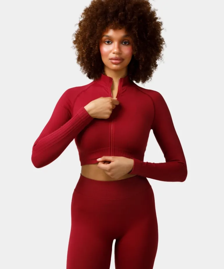 Rozpinany longsleeve bezszwowy Élite