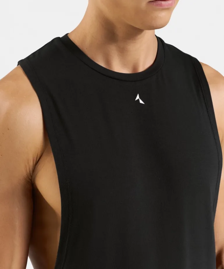 Tank top drop arm