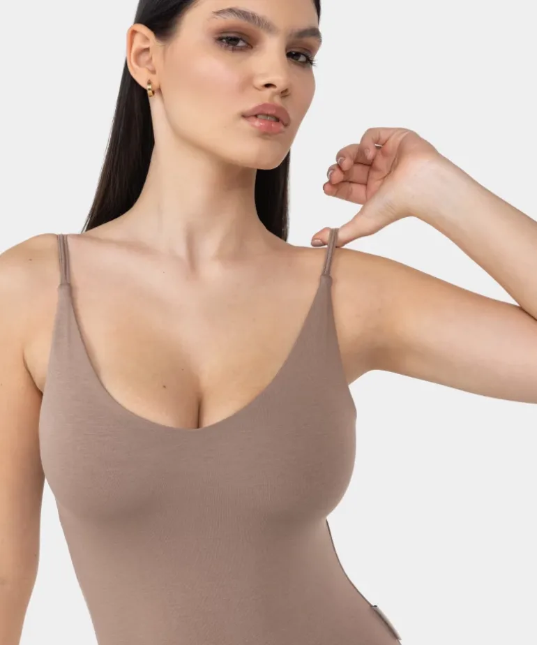 Wiskozowe body z regulowanymi ramiączkami Cozy Leisure